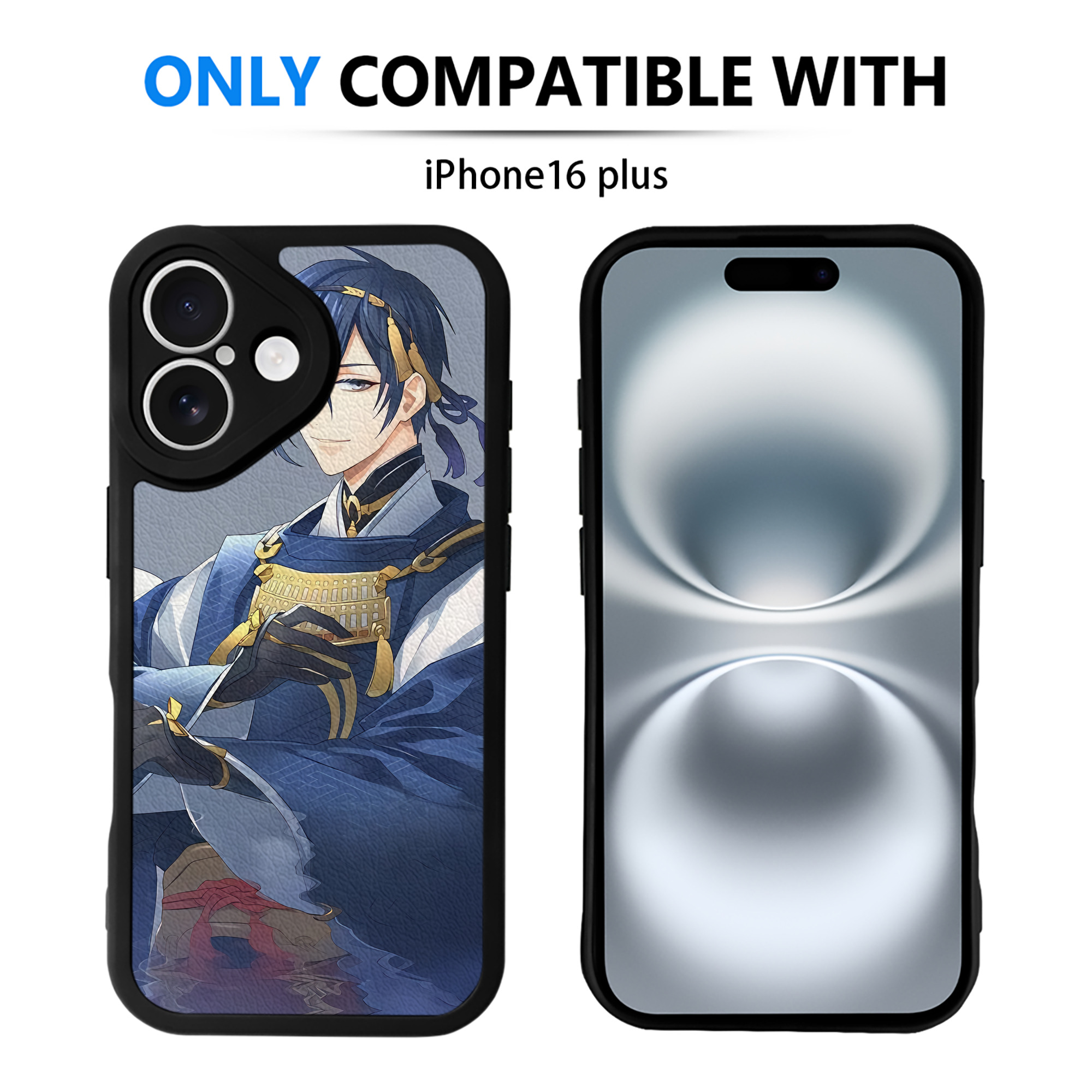 （画像用） 刀剣乱舞 Touken Ranbu 【iPhone 16シリーズ対応】シリコンスマホケース（レザー調） 材質：シリコン
